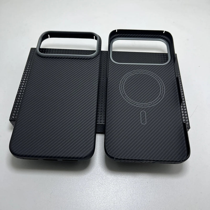 Carbon Fiber Case for Iphone 17 Series Magnetic Ultra-Thin Lightweight