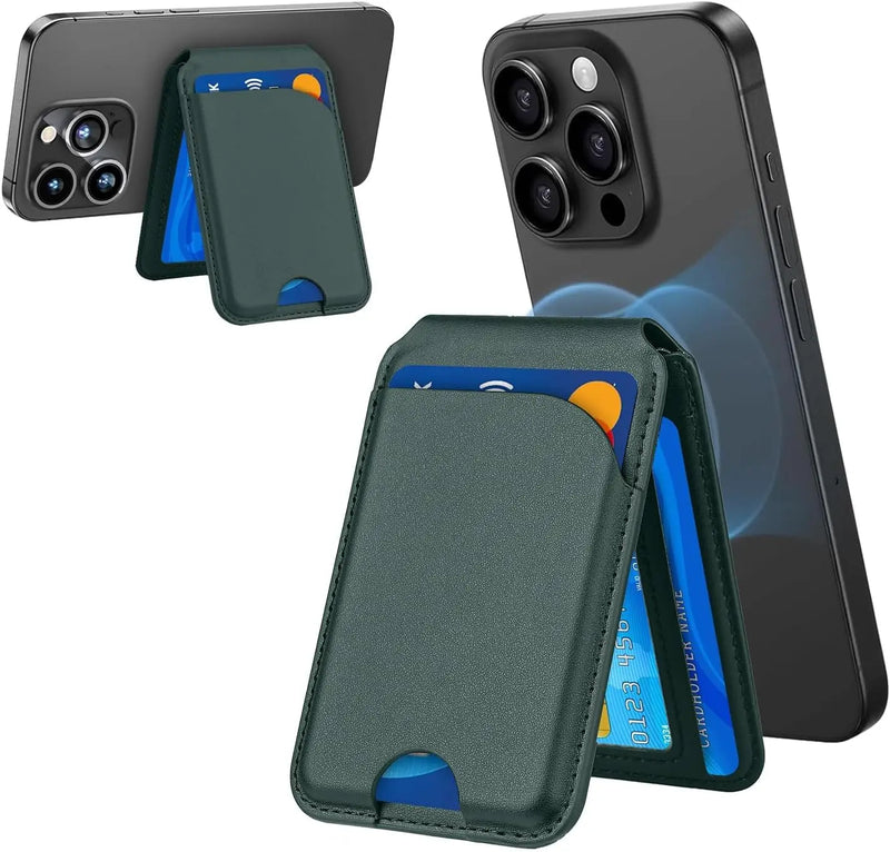 Wallet For iPhone17 16 15 14 13 12 Lightweight Leather Magnetic Card Holder