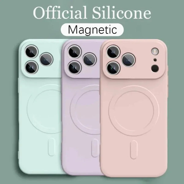 Liquid Silicone Magnetic Magsafe Case For iPhone 17 Series