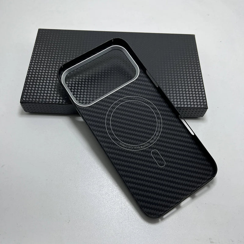 Real carbon fiber for magsafe magnetic for iphone 17 Series