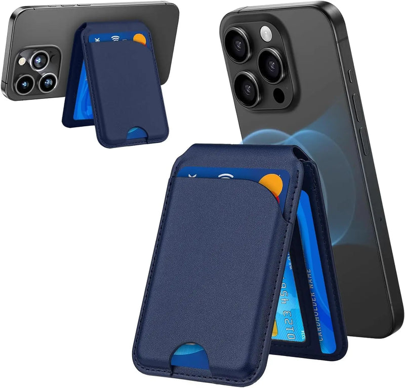 Wallet For iPhone17 16 15 14 13 12 Lightweight Leather Magnetic Card Holder