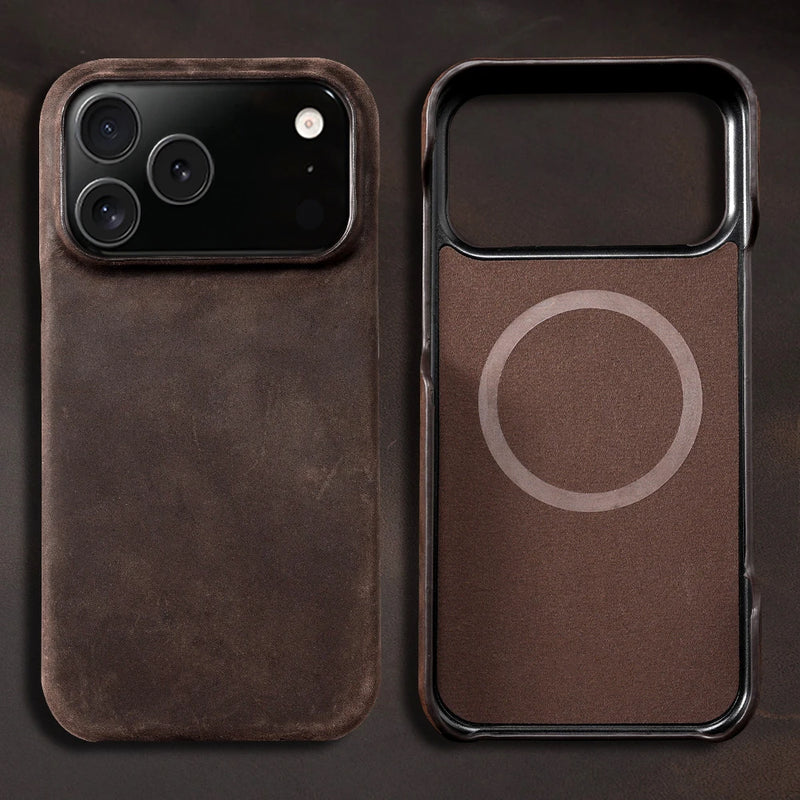 Case for iPhone 17 Series Luxury Genuine Leather