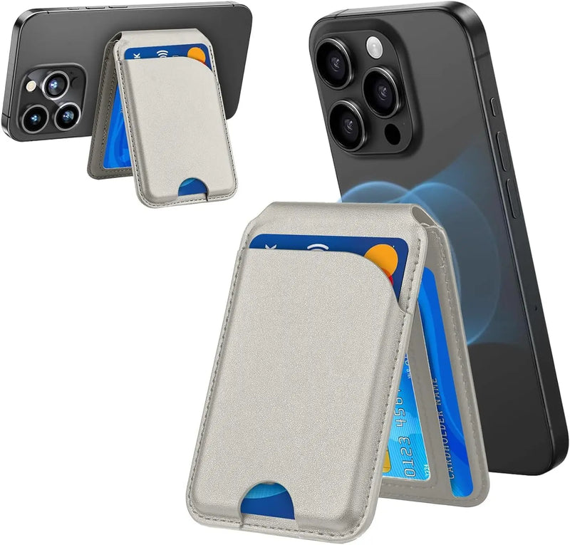 Wallet For iPhone17 16 15 14 13 12 Lightweight Leather Magnetic Card Holder