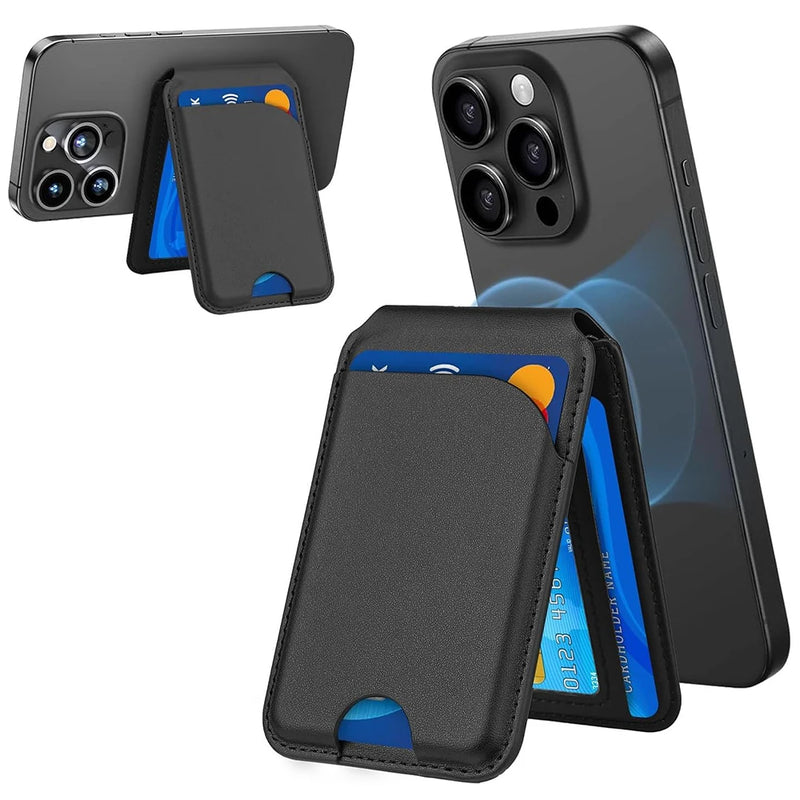 Wallet For iPhone17 16 15 14 13 12 Lightweight Leather Magnetic Card Holder