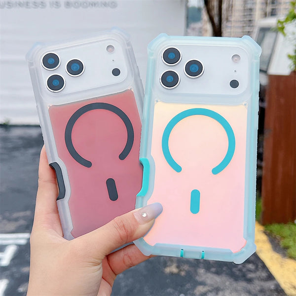 Color Change Laser Dazzling Magnetic Case for iPhone 17 Series