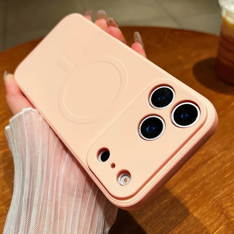 Liquid Silicone Magnetic Magsafe Case For iPhone 17 Series
