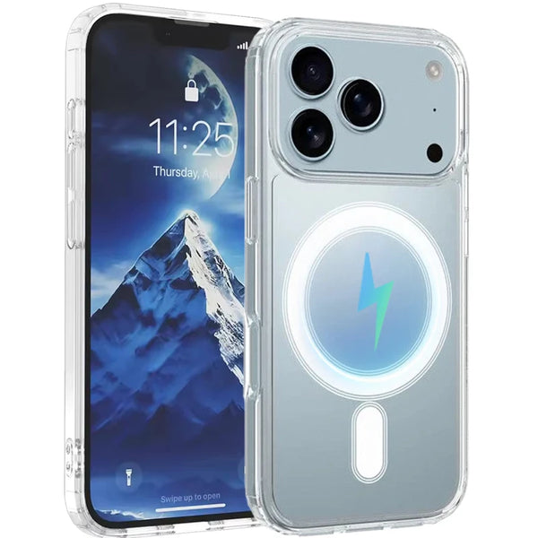 Clear Case Phone Cover Transparent Magnetic Back Bumper for iPhone 17/17promax/17pro