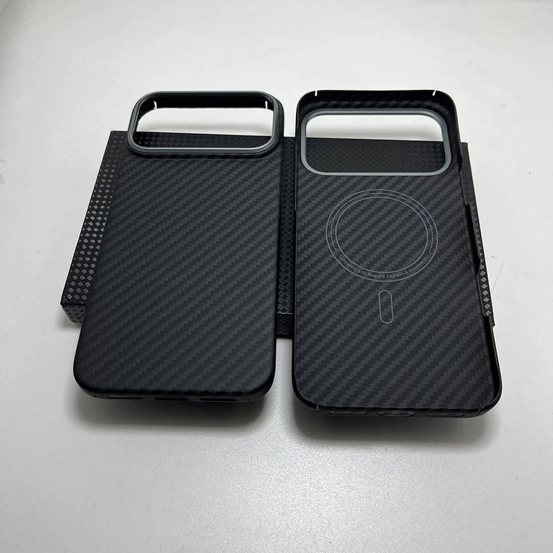 Carbon Fiber Case for Iphone 17 Series Magnetic Ultra-Thin Lightweight
