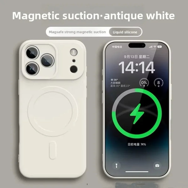 Liquid Silicone Magnetic Magsafe Case For iPhone 17 Series