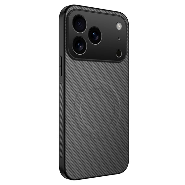 Ultra Thin Carbon Fiber Magnetic Leather Case for iPhone 17 Series