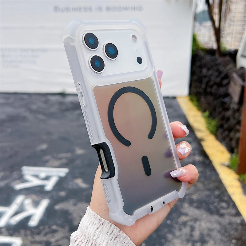 Color Change Laser Dazzling Magnetic Case for iPhone 17 Series